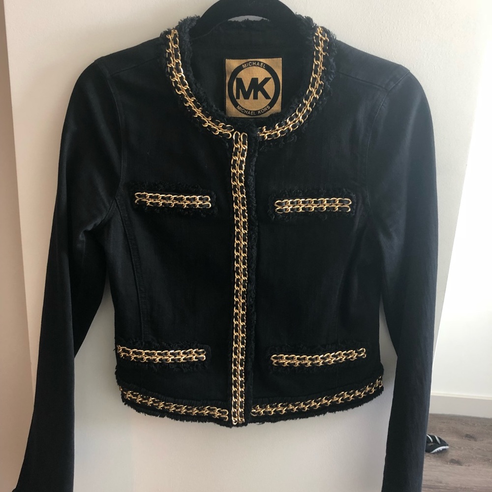 Michael Kors  Chain Denim Jacket